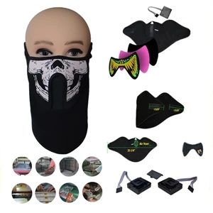 Halloween/Party Sound Control Fabric Light-up Mask