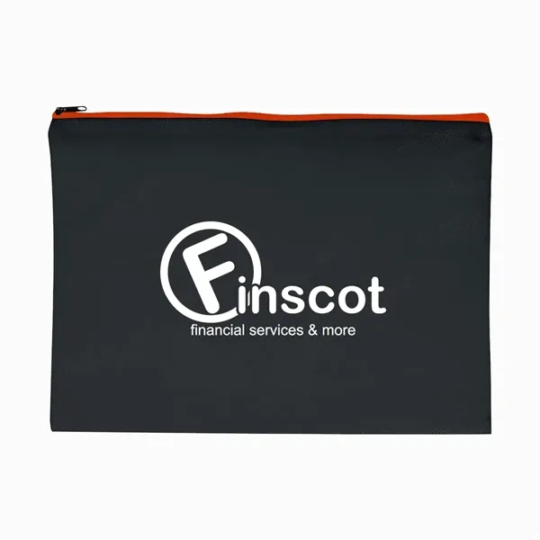 Non-Woven Document Sleeve with Zipper - Image 8