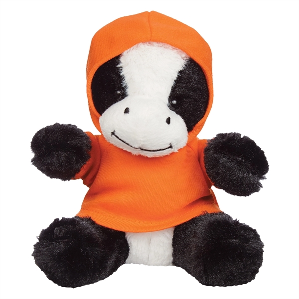 6" Plush Cuddly Cow With Shirt - Image 8