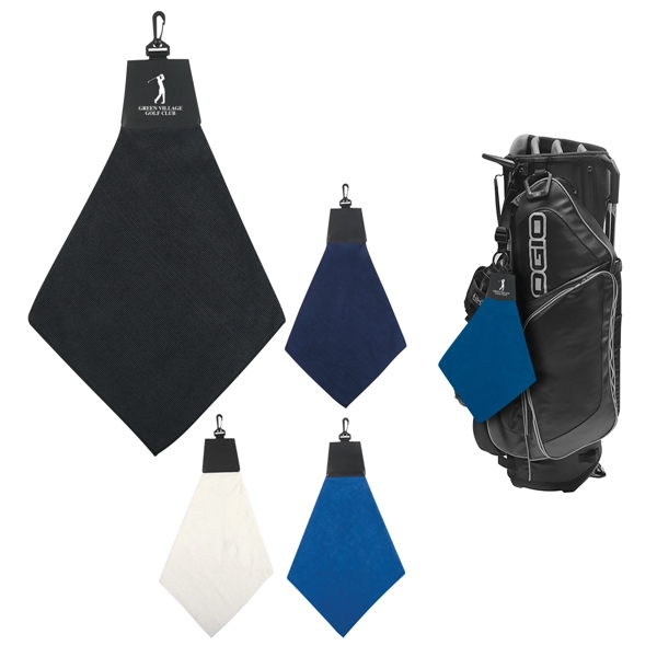 Triangle Fold Golf Towel - Image 1