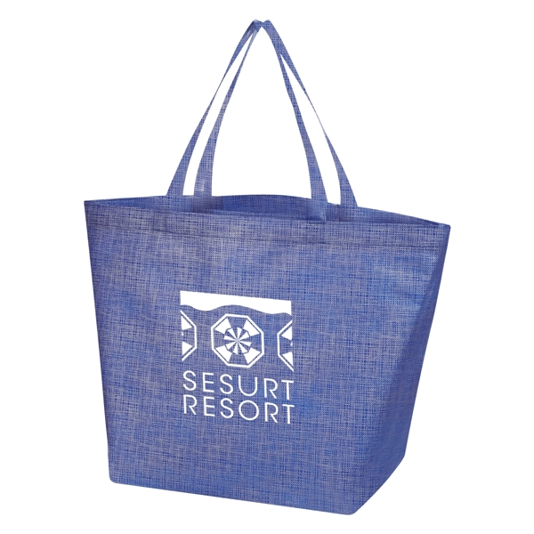 Non-Woven Crosshatched Tote Bag - Image 15