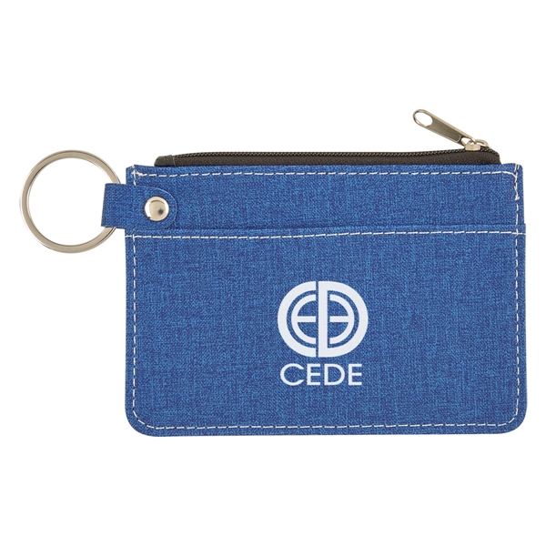 Heathered Card Wallet With Key Ring - Image 10