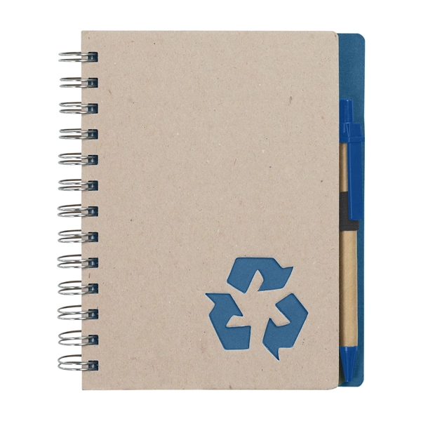 Eco-Inspired 5" x 7" Spiral Notebook & Pen - Image 10