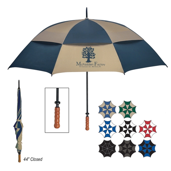 68" Arc Windproof Vented Umbrella - Image 1