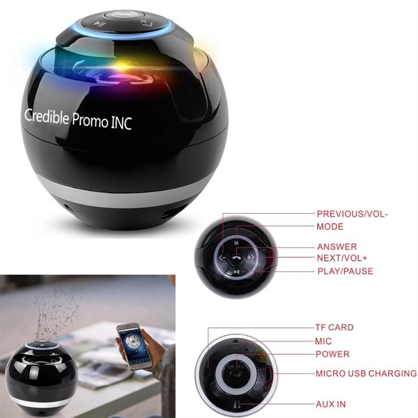Ball Shape Wireless Bluetooth Speaker - Image 1