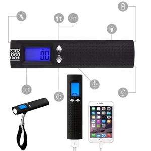 3 in 1 Luggage Scale with Power Bank & Flashlight