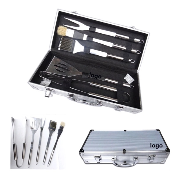 5 Pieces BBQ Tools Set for Fathers Day - Image 1