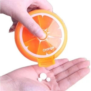 Round Shape Weekly Plastic Pill Box