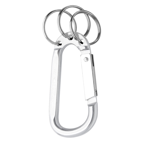 8mm Carabiner With Triple Split Ring - Image 8