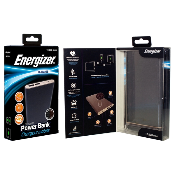 Energizer 10000 mAh Leatherette Power Bank - Image 17