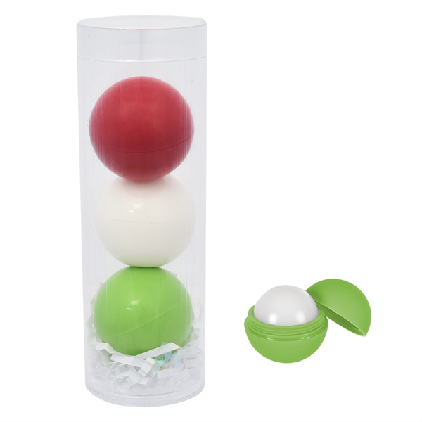 3-Piece Lip Moisturizer Ball Tube Gift Set - Image 5