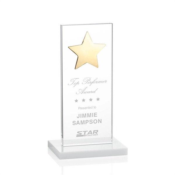 Dallas Star Award - White/Gold - Image 3