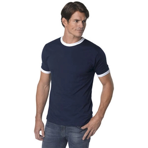American Apparel Unisex 43 Oz Cotton Ringer T-Shirt