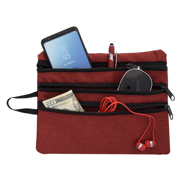 Heathered Tech Accessory Travel Bag - Image 8