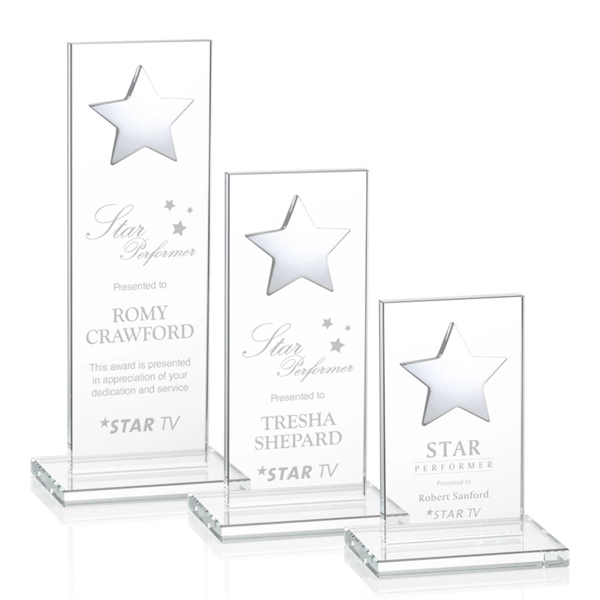 Dallas Star Award - Clear/Silver - Image 1