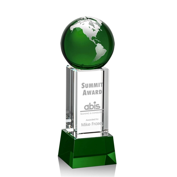 Luz Globe Award - Green with Base - Image 3