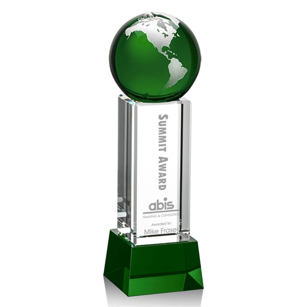 Luz Globe Award - Green with Base - Image 5