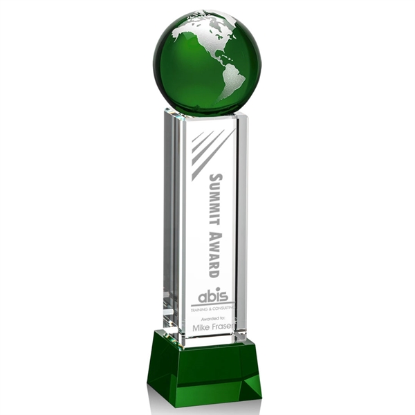 Luz Globe Award - Green with Base - Image 7
