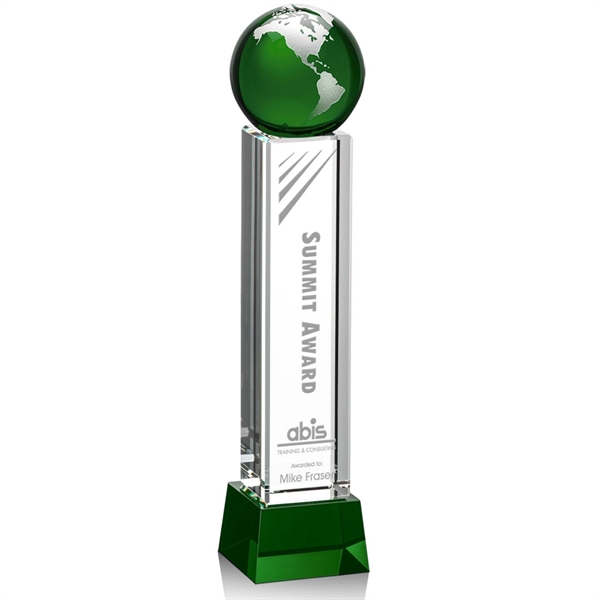 Luz Globe Award - Green with Base - Image 9
