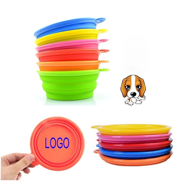 Foldable Silicone Pet Dog Bowl - Image 1
