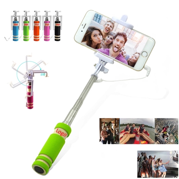Foldable Wired Selfie Stick - Image 1