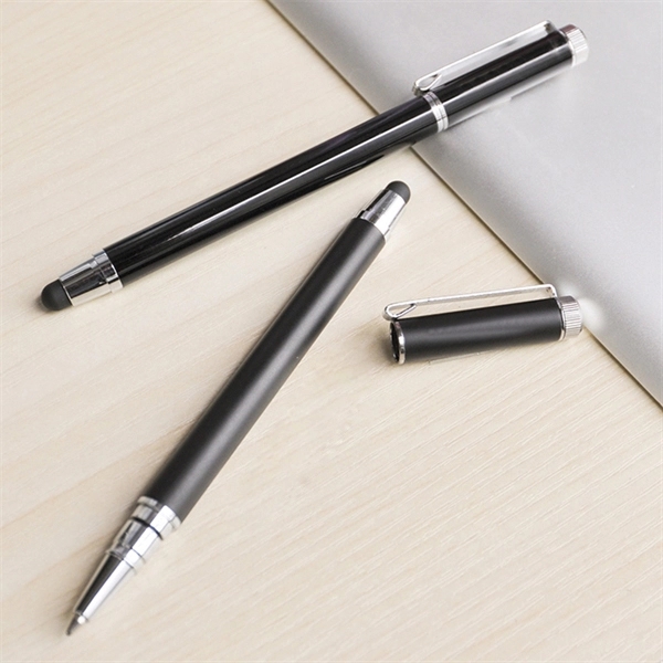 Multi Function Metal Stylus Pen and Ballpoint Pen - Image 1
