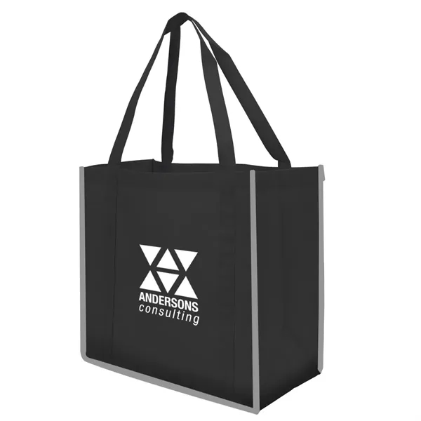 Reflective Large Grocery Tote Bag - Image 1
