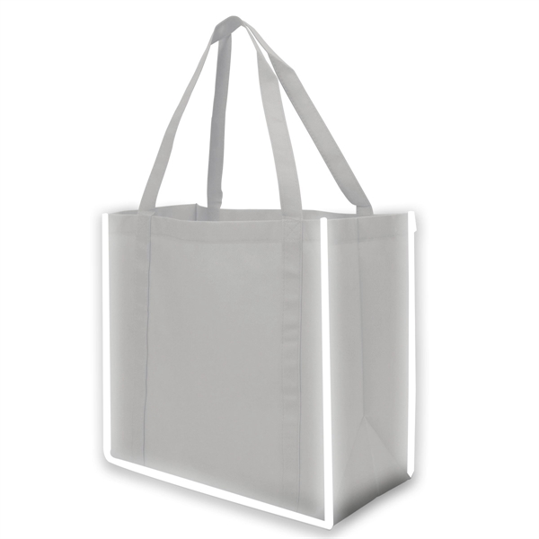 Reflective Large Grocery Tote Bag - Image 13