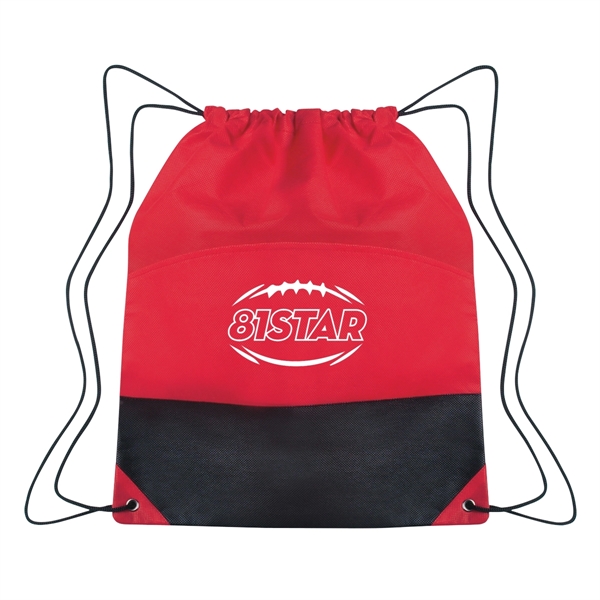 Non-Woven Two-Tone Drawstring Sports Pack - Image 9
