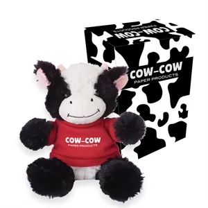 6" Cuddly Cow With Custom Box