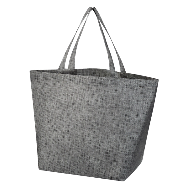 Non-Woven Crosshatched Tote Bag - Image 17