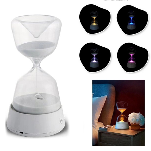 LED Night Light -USB Induction 15 Minutes Timer Hourglass - Image 1