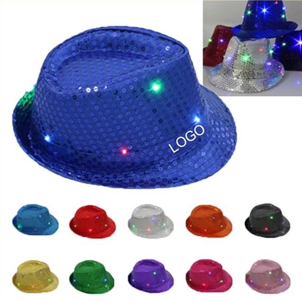 LED Sequin Hat - Image 1
