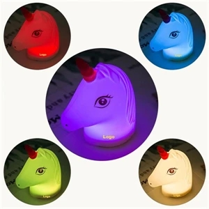 Rechargeable Unicorn  LED Silicone Baby Night Light