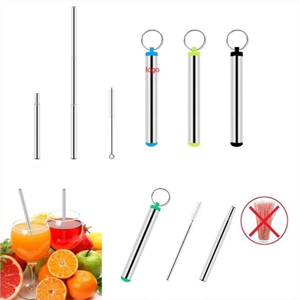 Reusable Collapsible Telescopic Travel Drinking Straw - Image 1