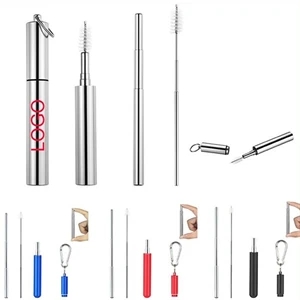 Reusable Stainless Steel Collapsible Straw 