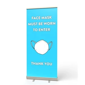 Retractable Banner Stand (Face Mask Must Be Worn)