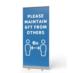Retractable Banner Stand (Please Maintain 6ft)