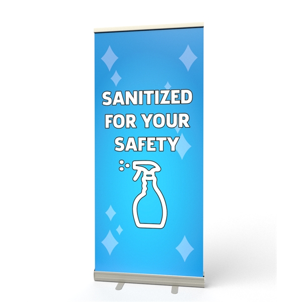 Retractable Banner Stand (Sanitized For Your Safety)