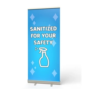 Retractable Banner Stand (Sanitized For Your Safety)
