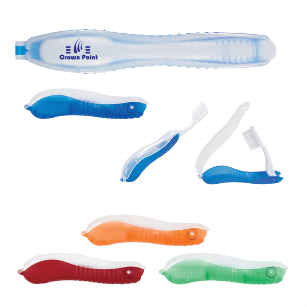 Travel Toothbrush In Folding Case - Image 1