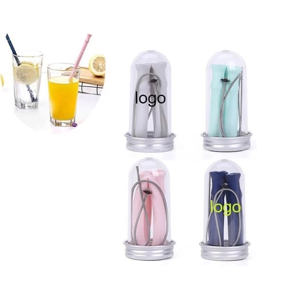 Eco-friendly Portable Collapsible Straws with Cases