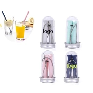 Eco-friendly Portable Collapsible Straws with Cases