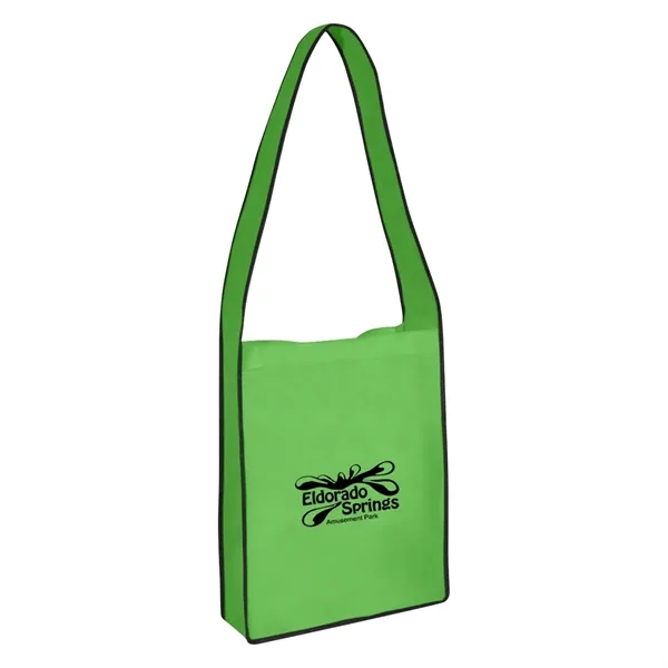 Non-Woven Messenger Tote Bag With Hook And Loop Closure - Image 10