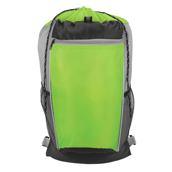 Tri-Color Drawstring Backpack - Image 13