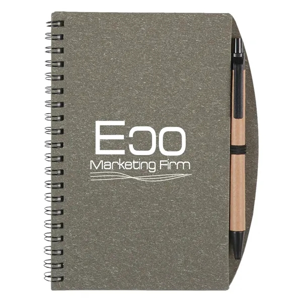 5" X 7" Eco-Inspired Spiral Notebook & Pen - Image 6
