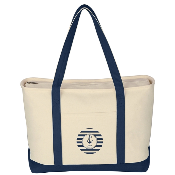 Large Heavy Cotton Canvas Boat Tote Bag - Image 20