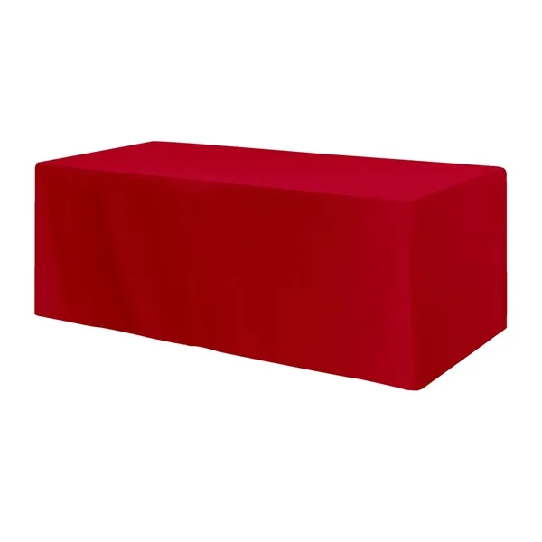 Fitted Poly/Cotton 3-sided Table Cover - fits 8' table - Image 14