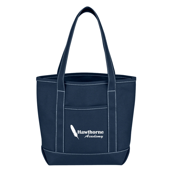 Small Cotton Canvas Yacht Tote Bag - Image 16