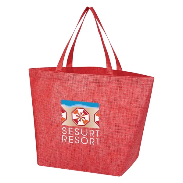 Non-Woven Crosshatched Tote Bag - Image 18